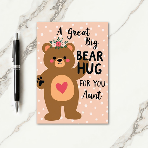 Sweet Bear Hug Mothers Day Card