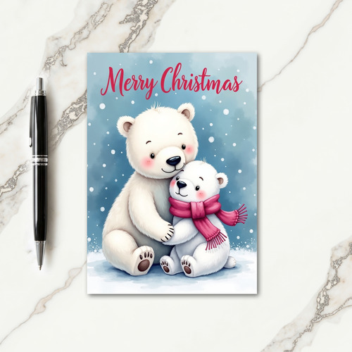 Sweet Bear Love Christmas Card