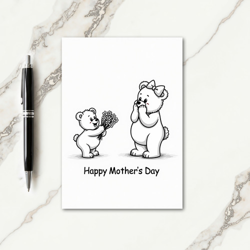 Sweet Bear Mothers Day Card