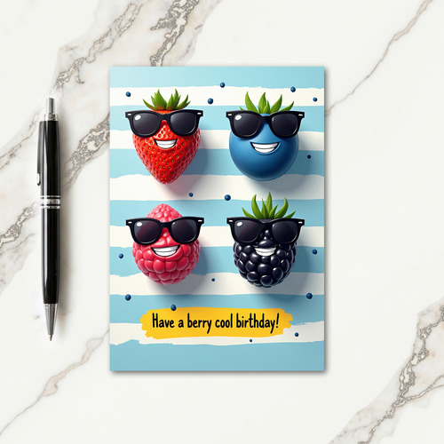 Sweet Berry Birthday Card