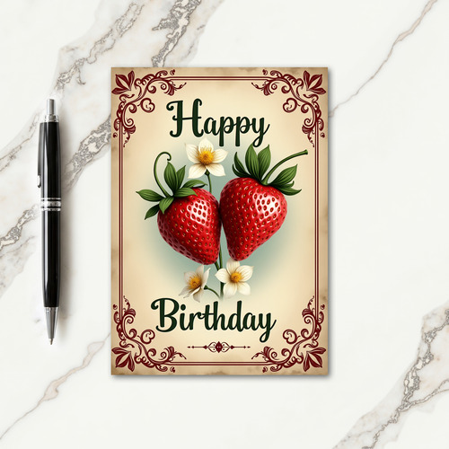 Sweet Berry Blossom Card