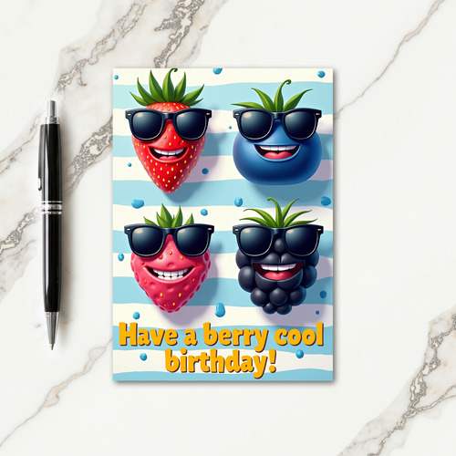 Sweet Berry Characters Card