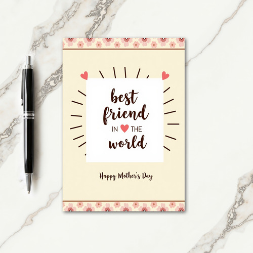 Sweet Best Friend Mothers Day Card