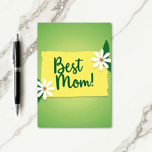 Sweet Best Mom Floral Card
