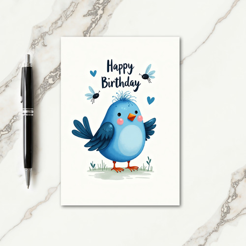 Sweet Bird Illustration Card