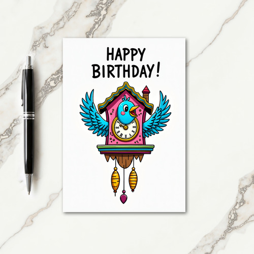Sweet Birdhouse Birthday Card