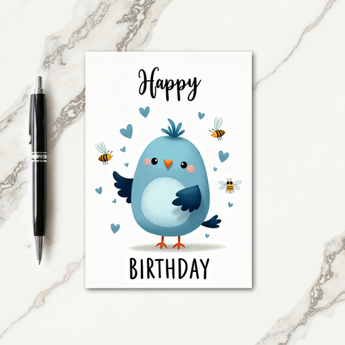 Sweet Birdie Birthday Card