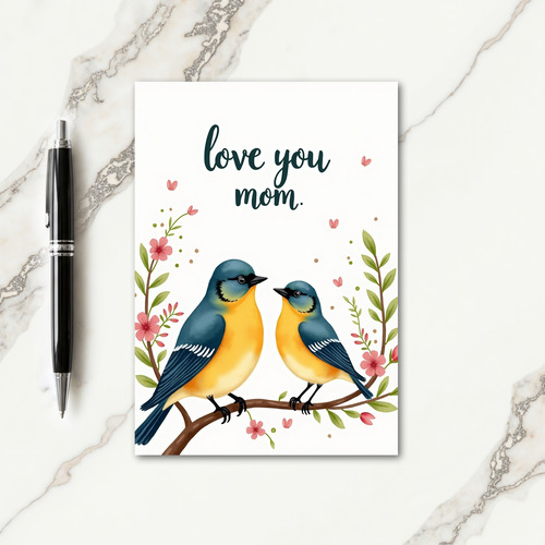 Sweet Birds Mothers Day Card