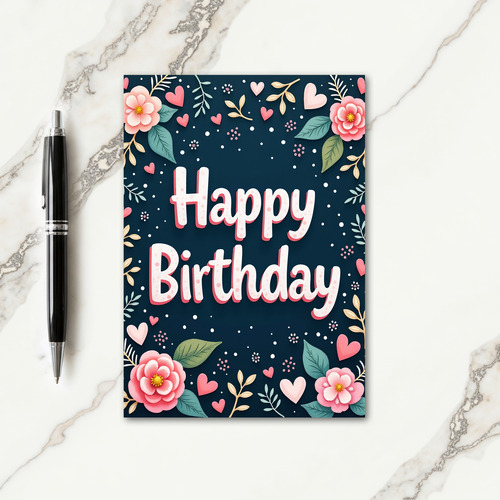 Sweet Birthday 3D Letter Card