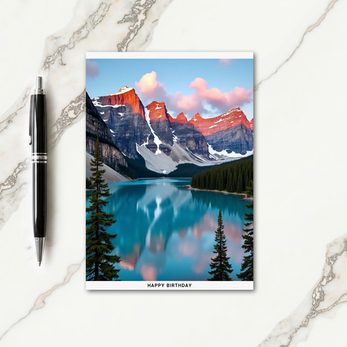 Sweet Birthday Alpine Lake Card