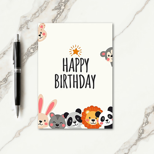 Sweet Birthday Animals Card