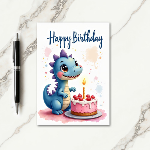 Sweet Birthday Azure Creature Card
