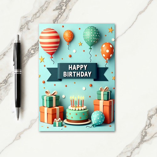 Sweet Birthday Balloon Card