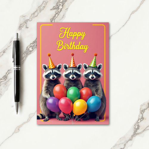 Sweet Birthday Balloon Friends Card