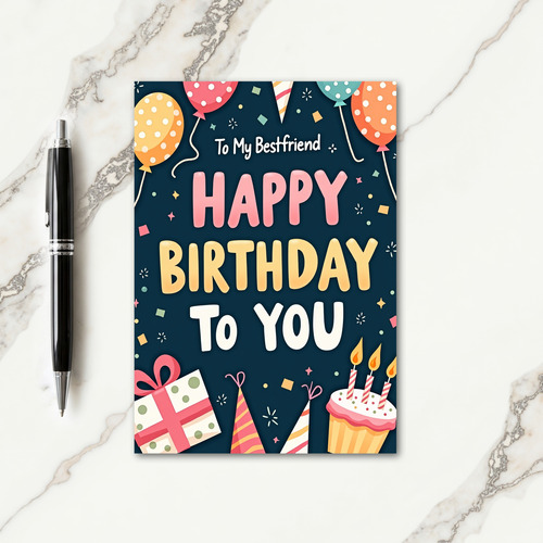 Sweet Birthday Balloons Card