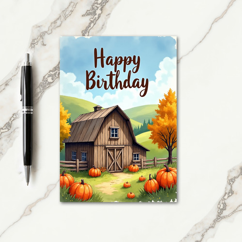 Sweet Birthday Barn Card