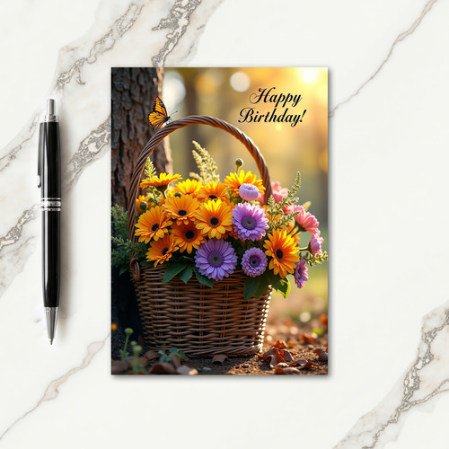 Sweet Birthday Basket Card
