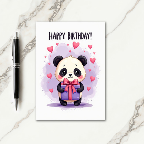 Sweet Birthday Bear Gift Card