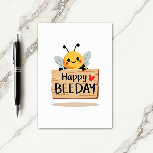 Sweet Birthday Bee Card