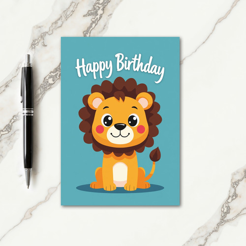 Sweet Birthday Big Cat Card