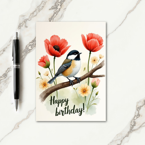 Sweet Birthday Bird Card