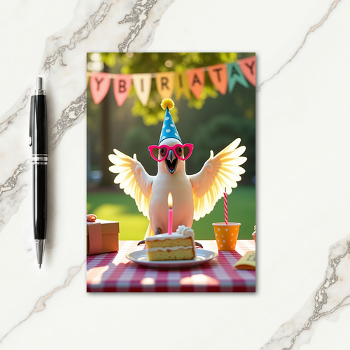 Sweet Birthday Bird Party Card