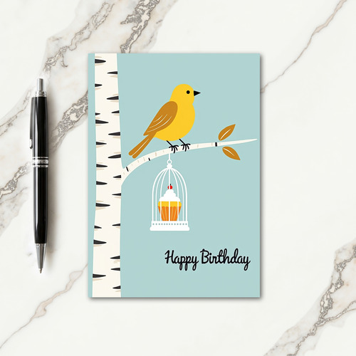 Sweet Birthday Birdcage Card