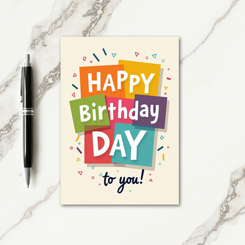 Sweet Birthday Block Design Card