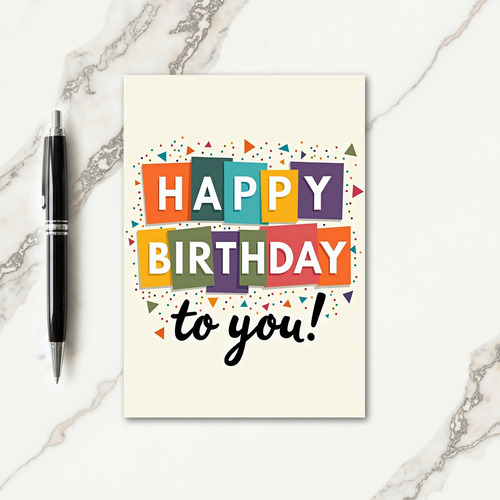 Sweet Birthday Blocks Card