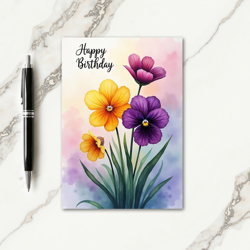 Sweet Birthday Blossom Art Card