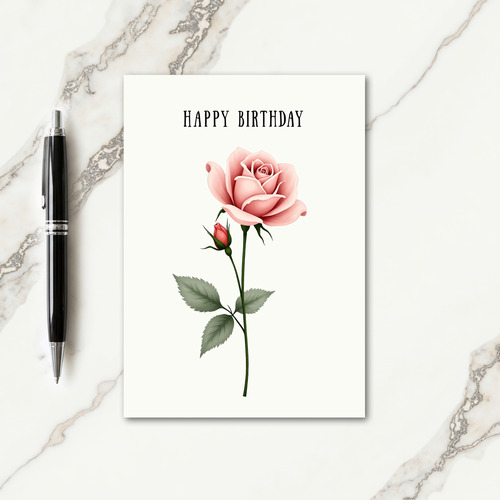 Sweet Birthday Blush Blossom Card