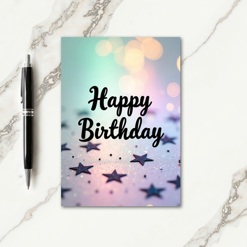 Sweet Birthday Bokeh Card