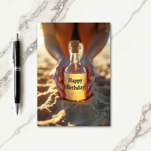 Sweet Birthday Bottle Card