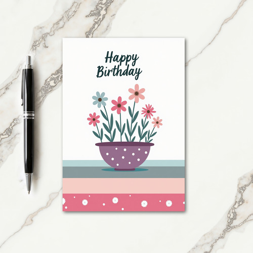Sweet Birthday Bouquet Design Card