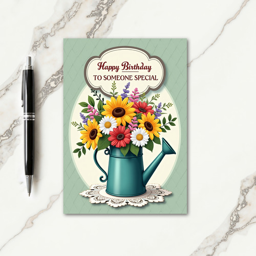 Sweet Birthday Bouquet Image Card