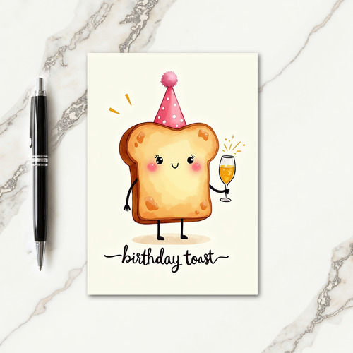 Sweet Birthday Bread Slice Card