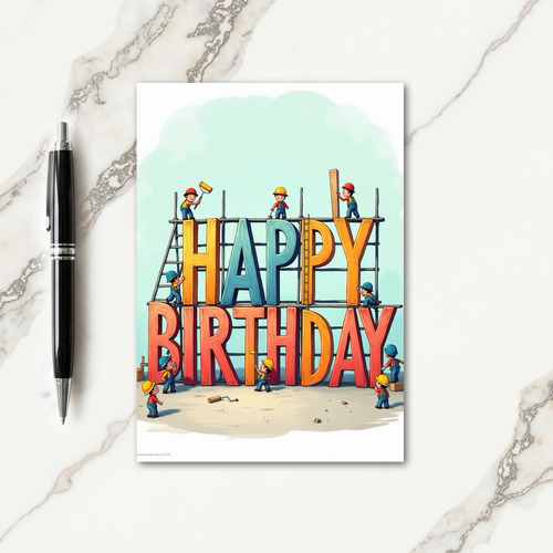 Sweet Birthday Builders Card