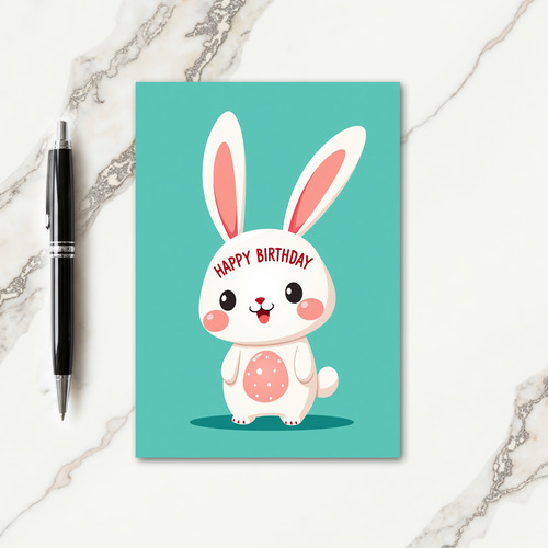 Sweet Birthday Bunny Art Card