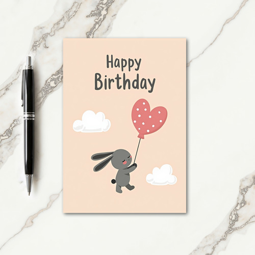 Sweet Birthday Bunny Card