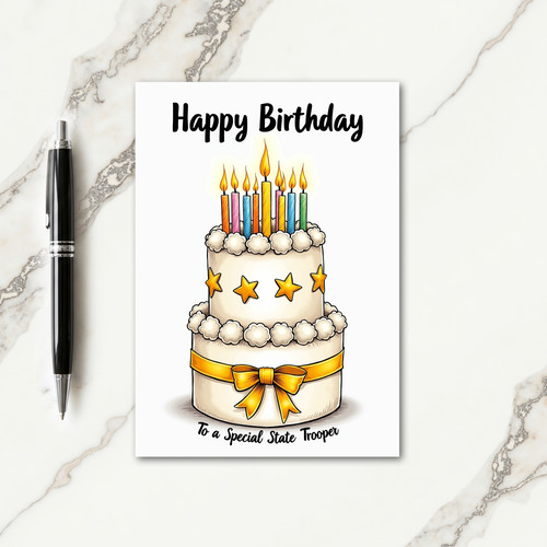 Sweet Birthday Cake Candles Card