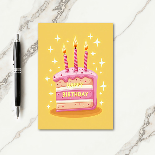 Sweet Birthday Cake Sprinkles Card