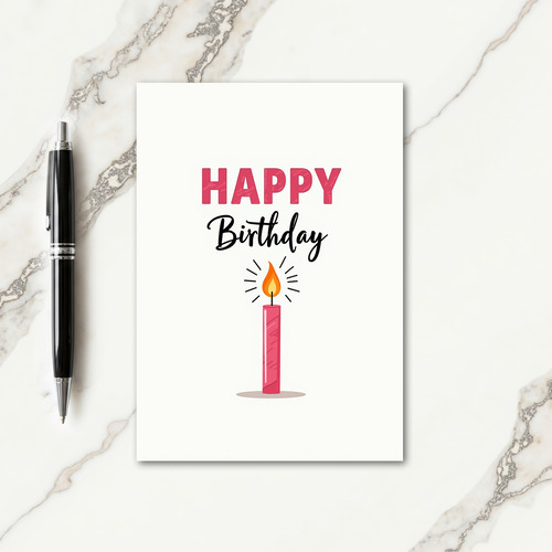 Sweet Birthday Candle Art Card