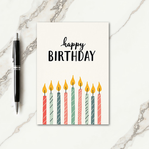 Sweet Birthday Candle Card