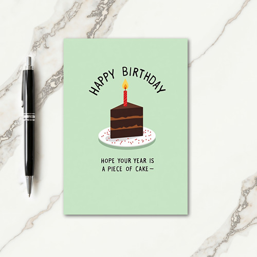 Sweet Birthday Candle Flame Card