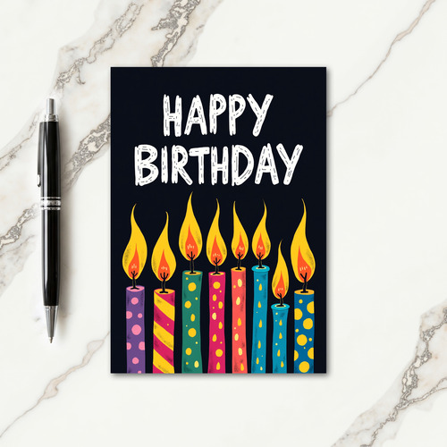 Sweet Birthday Candlelight Card