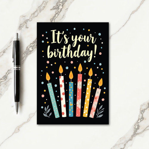 Sweet Birthday Candlelit Card