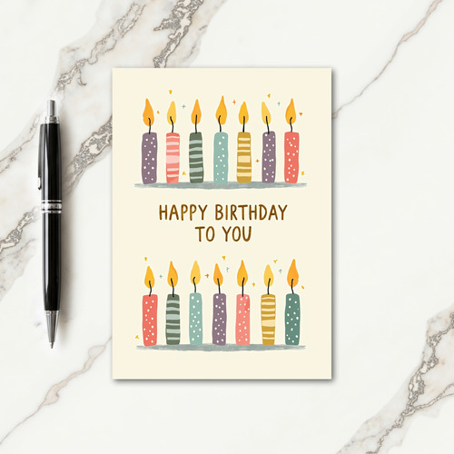 Sweet Birthday Candles Art Card