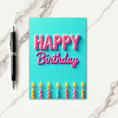 Sweet Birthday Candy Card