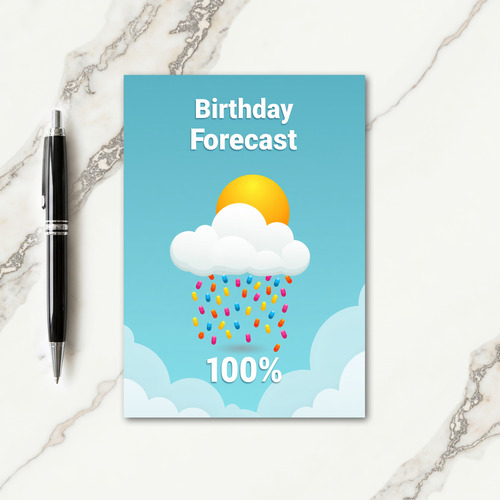Sweet Birthday Candy Cloud Card