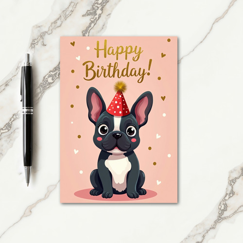 Sweet Birthday Canine Portrait Card